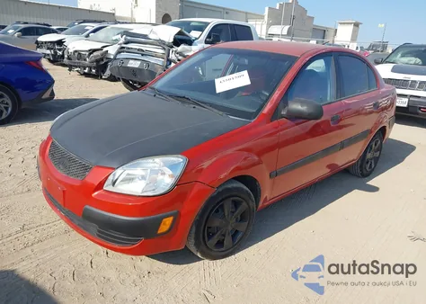 2007 Kia Rio Lx z USA, uszkodzony, nr VIN KNADE123576278090